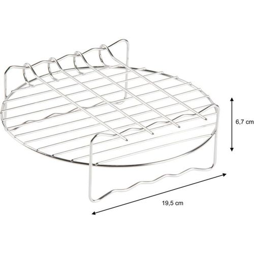 Set Accessoires Airfryer 12 Pièces Pour Friteuse 6 L - Noir, Silicone