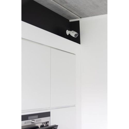 Caméra Factice Extérieure Aluminium Bullet - LED Bleue Fixe, Ip44