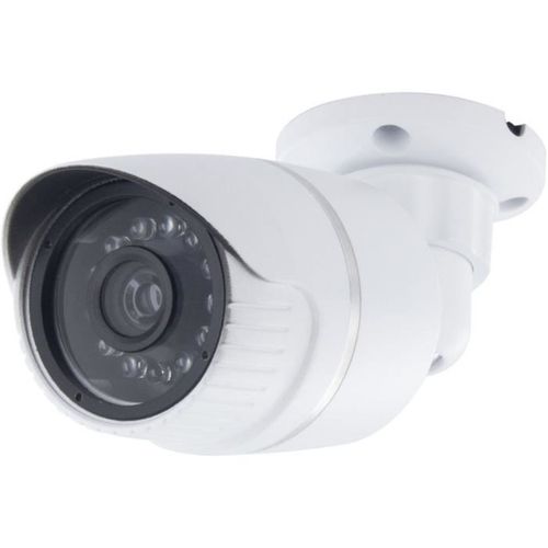 Caméra Factice Extérieure Aluminium Bullet - LED Bleue Fixe, Ip44
