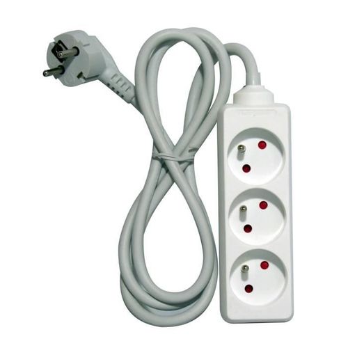 Bloc Multiprise 3 Prises 16a 5m Blanc