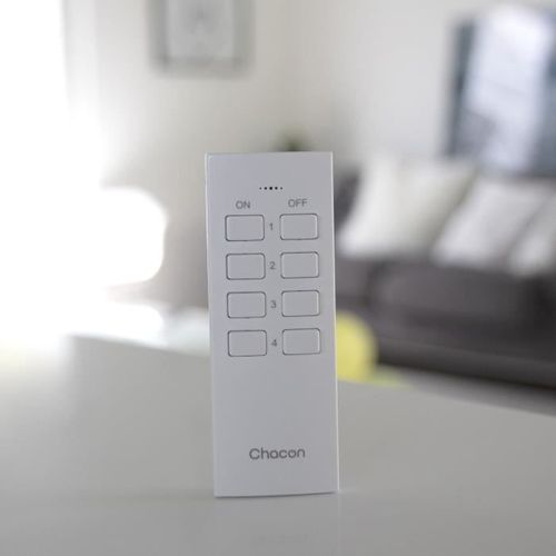 Set 2 Mini Prises - On/off - 2300 W (fr) + Télécommande - Blanc