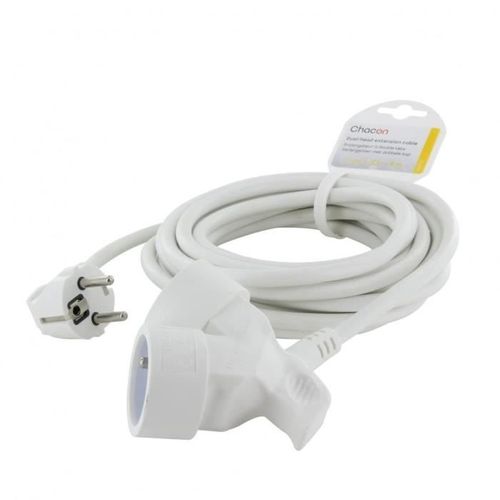 Chacon Prolongateur Ho5vvf 3g1,5 5m Dual Head Blanc (fr)