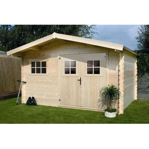 Abri Jardin Bois - 19,72 M² - 4.64 X 4.25 X 2,32 M - 28 Mm