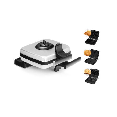 Croque Gaufres 1200w Noir Et Gris Fri022814512grp