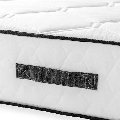 Ensemble Matelas 140 X 190 Cm - 24 Cm Ressorts Ensachés, 7 Zones, Sommier Tapissier
