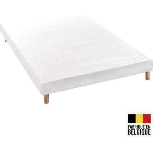 Ensemble Matelas 140 X 190 Cm - 24 Cm Ressorts Ensachés, 7 Zones, Sommier Tapissier