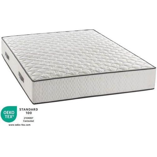 Ensemble Matelas Sommier 180 X 200 Cm Hauteur 24 Cm - Ressorts Ensachés - 7 Zones - Réversible - Fa