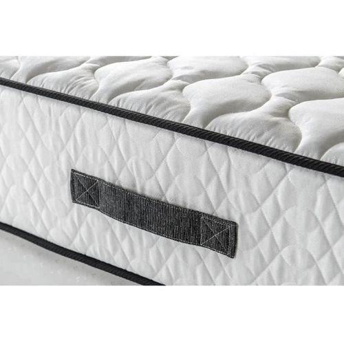 Ensemble Matelas Sommier 180 X 200 Cm Hauteur 24 Cm - Ressorts Ensachés - 7 Zones - Réversible - Fa