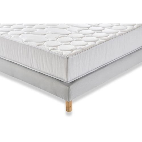 Ensemble Matelas + Sommier 160x200 Cm - 600 Ressorts Ensachés - 5 Zones De Confort - 19 Cm - Ferme