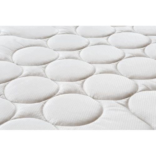 Pack Matelas 140x190cm + Sommier + Couette + 2 Oreillers - Ressorts Ensachés - 5 Zones - 19 Cm -