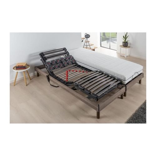Ensemble Matelas+sommier Relaxation Électrique Ergo 2 Dreamzone - 2x80x200 Cm
