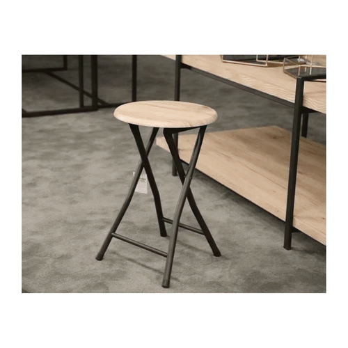 Tabouret D'appoint Pliable Industriel Dock - Noir