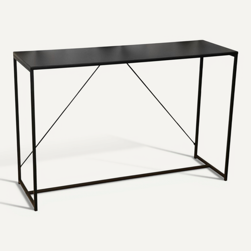 Console Design En Métal Madison - L. 120 X H. 79 Cm - Noir