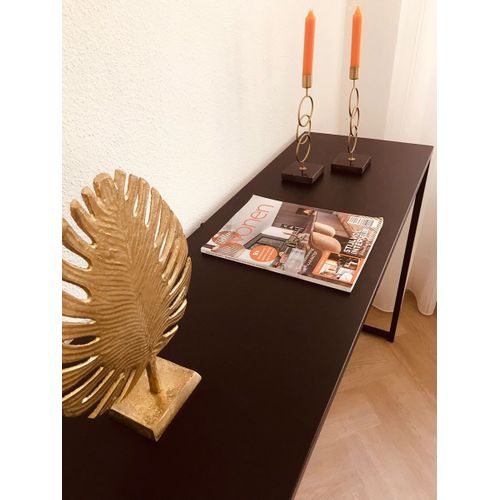 Console Design En Métal Madison - L. 120 X H. 79 Cm - Noir