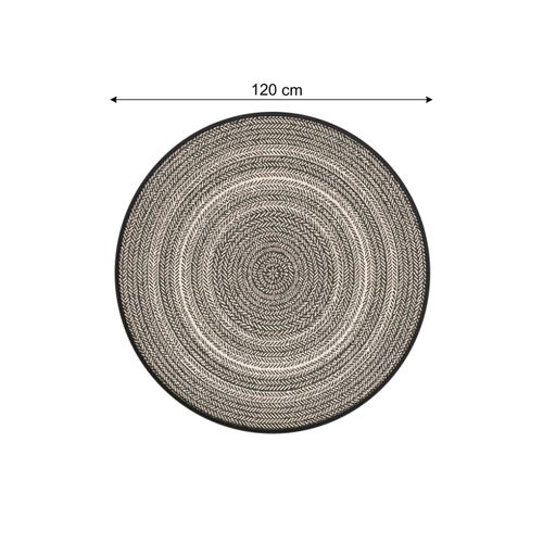 Tapis Ø 120 cm JAVA Gris