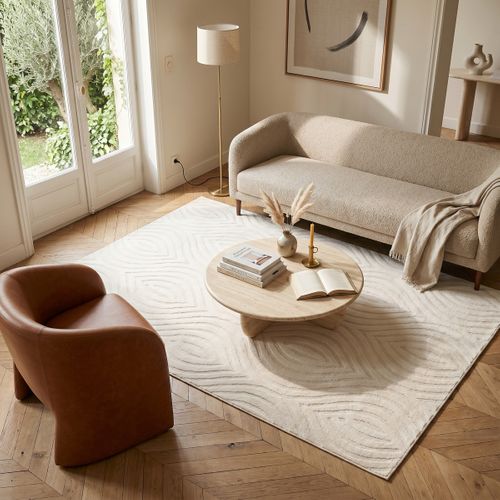 Tapis 160x230 cm VERANO Beige vue d'ambiance 1