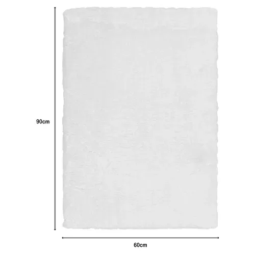 Tapis 60x90 cm TEDDY Blanc