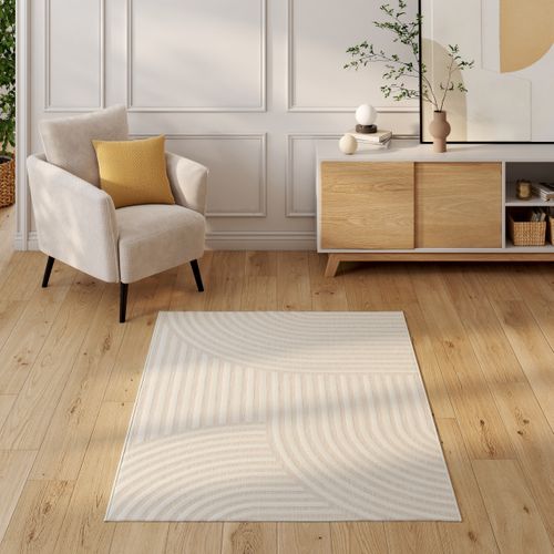 Tapis 120x170 cm. ROSE Beige vue d'ambiance 1