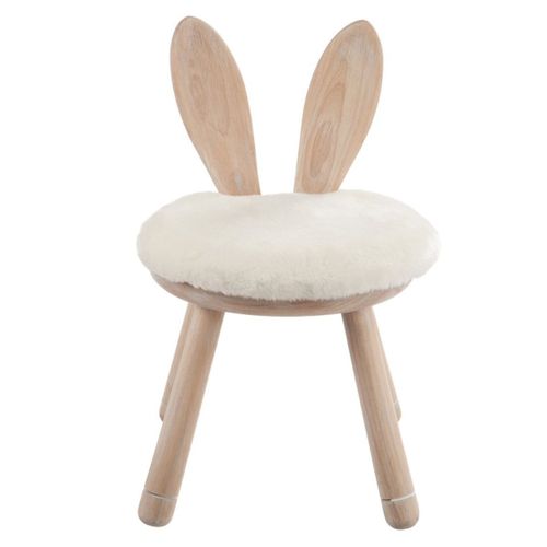 Chaise Pour Enfant "oreilles Lapin" 56cm Naturel