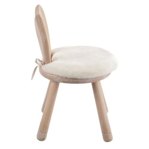Chaise Pour Enfant "oreilles Lapin" 56cm Naturel