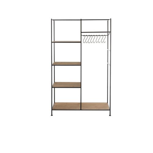étagère et Penderie En Métal "rack" 180cm Noir