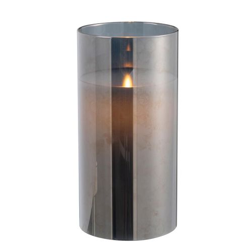 Lampe à Poser En Verre LED "bright" 20cm Gris