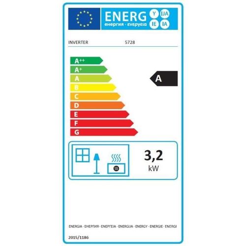 5728 Poêle à Pétrole Électronique - 3200 W - Réservoir 7,2 L