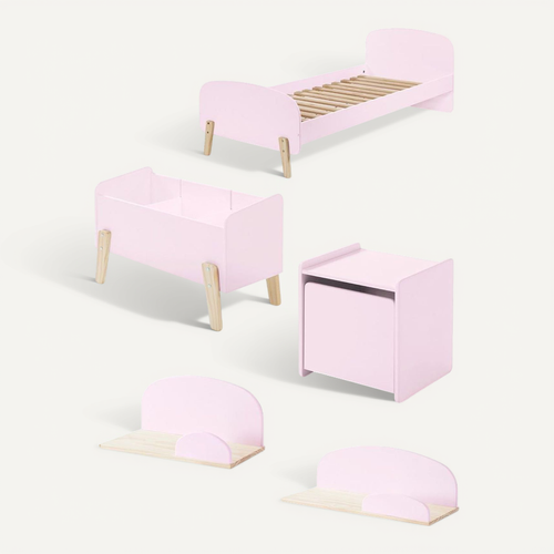 Chambre Complète Enfant 5p "kiddy" Rose