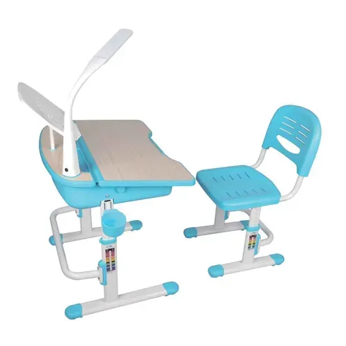 Bureau et Chaise Enfant "comfortline" 70 cm Bleu