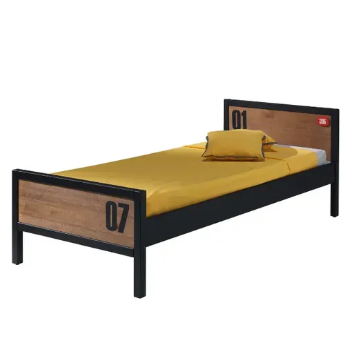 Chambre Complète Lit 90x200 Alex Avec Grande Armoire Et Bureau