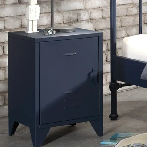 Chevet 1 Porte Bronxx - Denim Mat