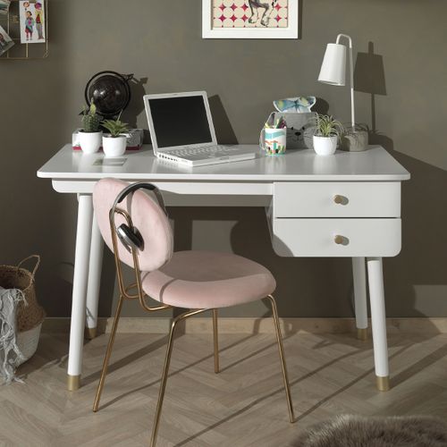 Bureau 2 Tiroirs Billy - Blanc