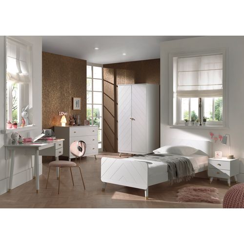 Bureau 2 Tiroirs Billy - Blanc