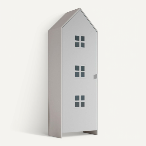 Armoire Enfant Maison "casami Bruges" 171cm Blanc