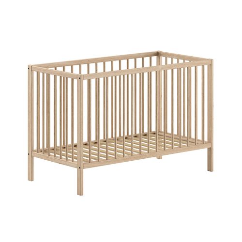 Lit Bébé 60x120 Sommier Inclus Meryl - Bois