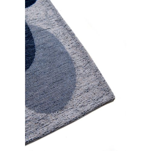 Tapis De Salon Moderne Tissé Plat Black Spice En Polyester - Bleu - 200x280 Cm