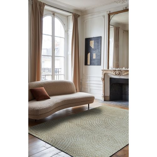 Tapis De Salon Moderne Tissé Plat Preto En Polyester - Beige - 240x340 Cm