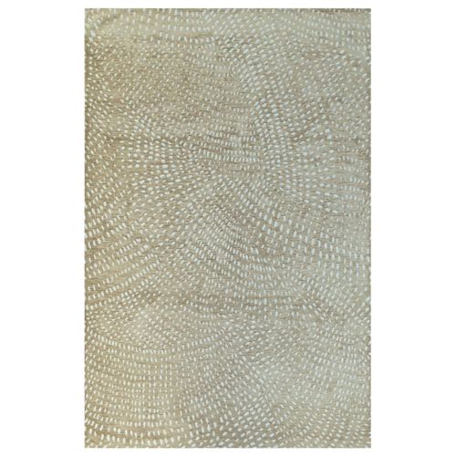 Tapis De Salon Moderne Tissé Plat Preto En Polyester - Beige - 240x340 Cm