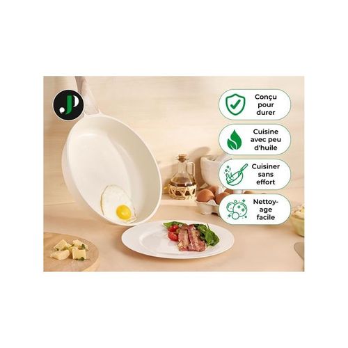 Cocotte Et Couvercle 24 Cm Beige - Tous Feux Dont Induction Just Perfecto Jl-36