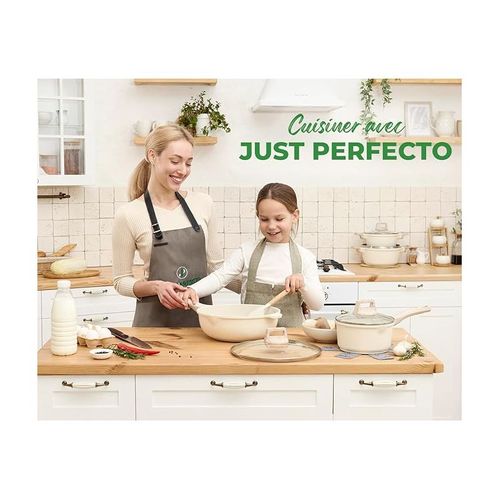 Cocotte Et Couvercle 24 Cm Beige - Tous Feux Dont Induction Just Perfecto Jl-36
