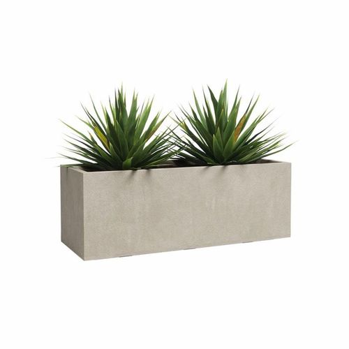 Bac Rectangulaire Sydney 80 Cm — 57 L, Plastique Crème Mat