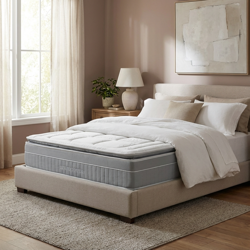 Matelas Ressorts Ensachés, 140x200cm, Luxury Avec Surmatelas Intégré, Épaisseur 30cm