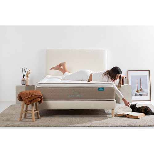 Matelas Ressorts Ensachés, 160x200cm, SPRING Avec Surmatelas Intégré, Épaisseur 28cm