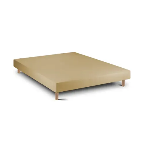 Ensemble Viscoflex  Et Sommier Beige - Sommier Avec Matelas, 140x190cm, épaisseur 22cm