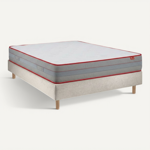 Ensemble Luxury Et Sommier Pearl - Sommier Et Matelas, 90x190cm, épaisseur 27cm
