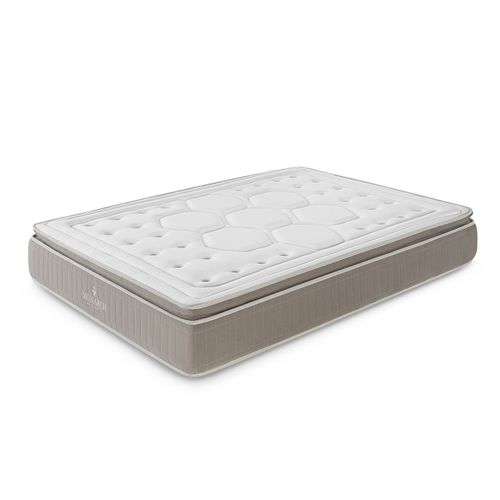 Matelas Ressorts Ensachés, 140x200cm, Deluxe Crown Avec Surmatelas Intégré, épaisseur 28cm
