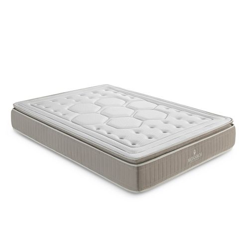 Matelas Ressorts Ensachés, 140x200cm, Deluxe Crown Avec Surmatelas Intégré, épaisseur 28cm