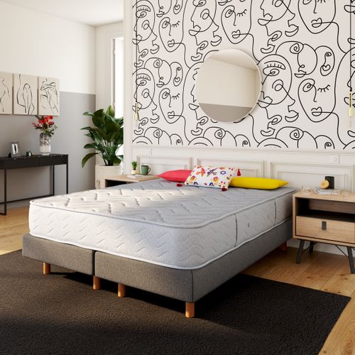 Matelas ressorts 160x200 cm FLEX CITY 27 HOTELLERIE ép.27 cm vue d'ambiance 1
