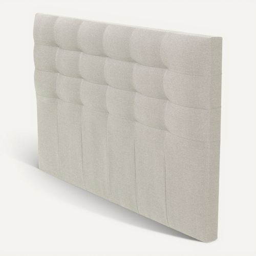 Tête de lit tissu L.160 cm FLEX ROYAL blanc vue 3/4