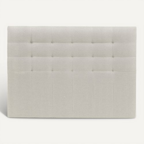 Tête de lit tissu L.180 cm FLEX ROYAL blanc vue de face